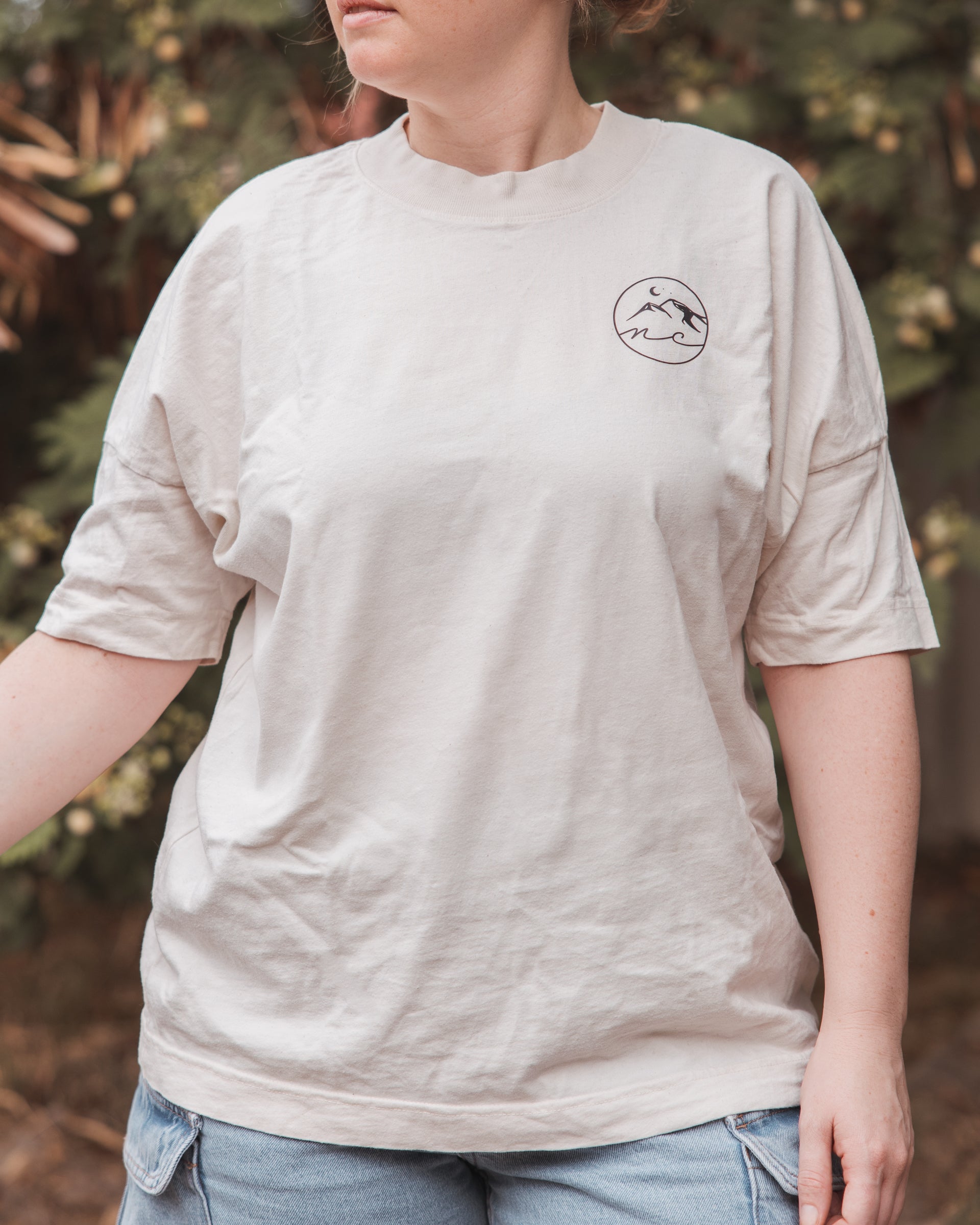 Native T-shirt - Boxy Relaxed Fit - Cream