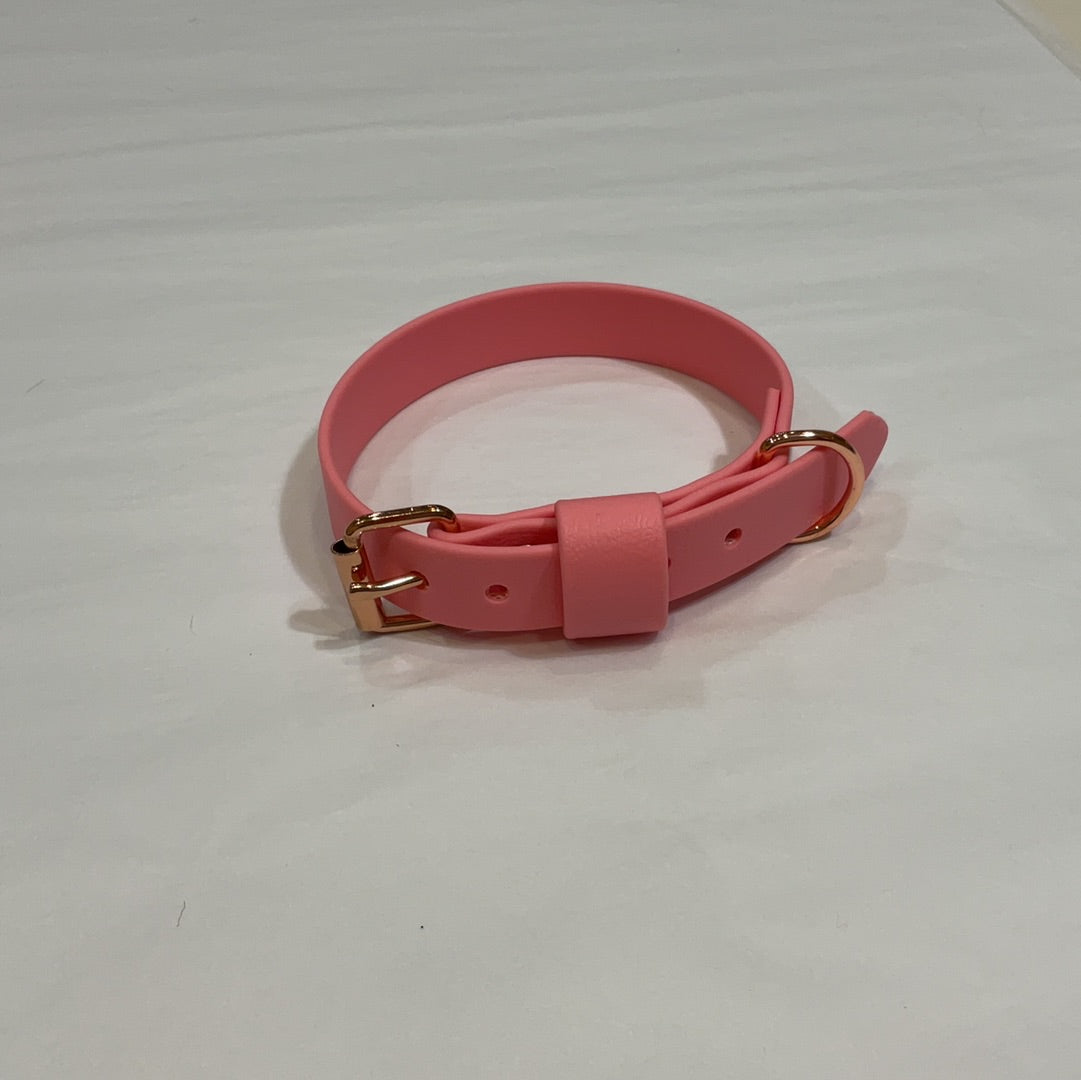 Pastel Pink Biothane Collar