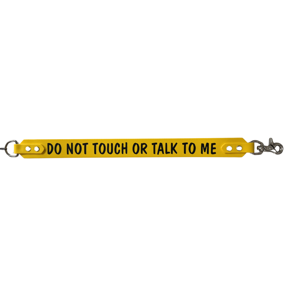 Yellow leash with &