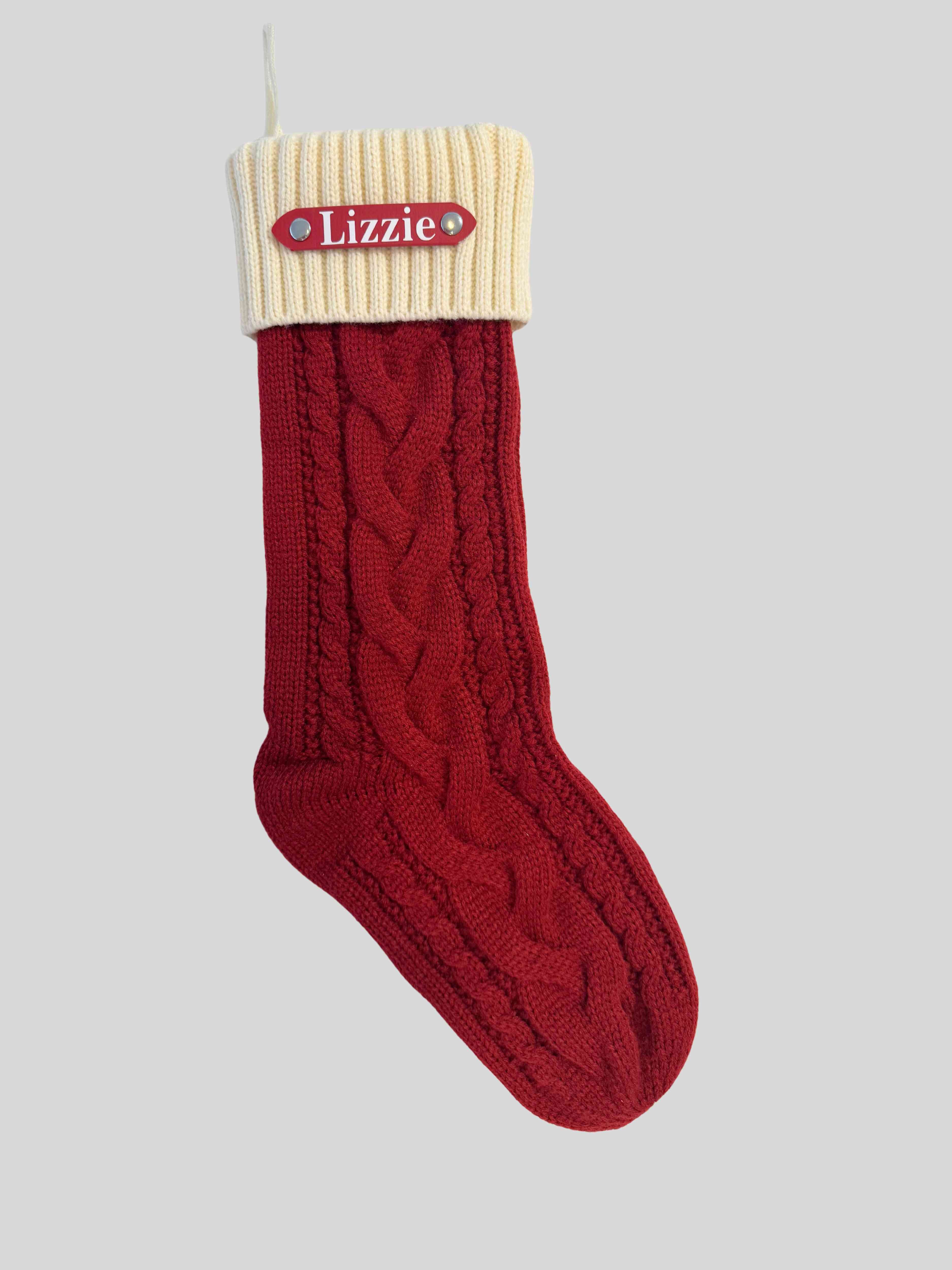 Personalised Knitted Christmas Stocking