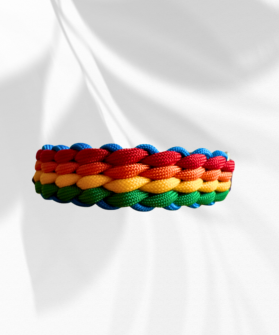 Love Wins Tiny Paracord Collar (for smaller breeds)