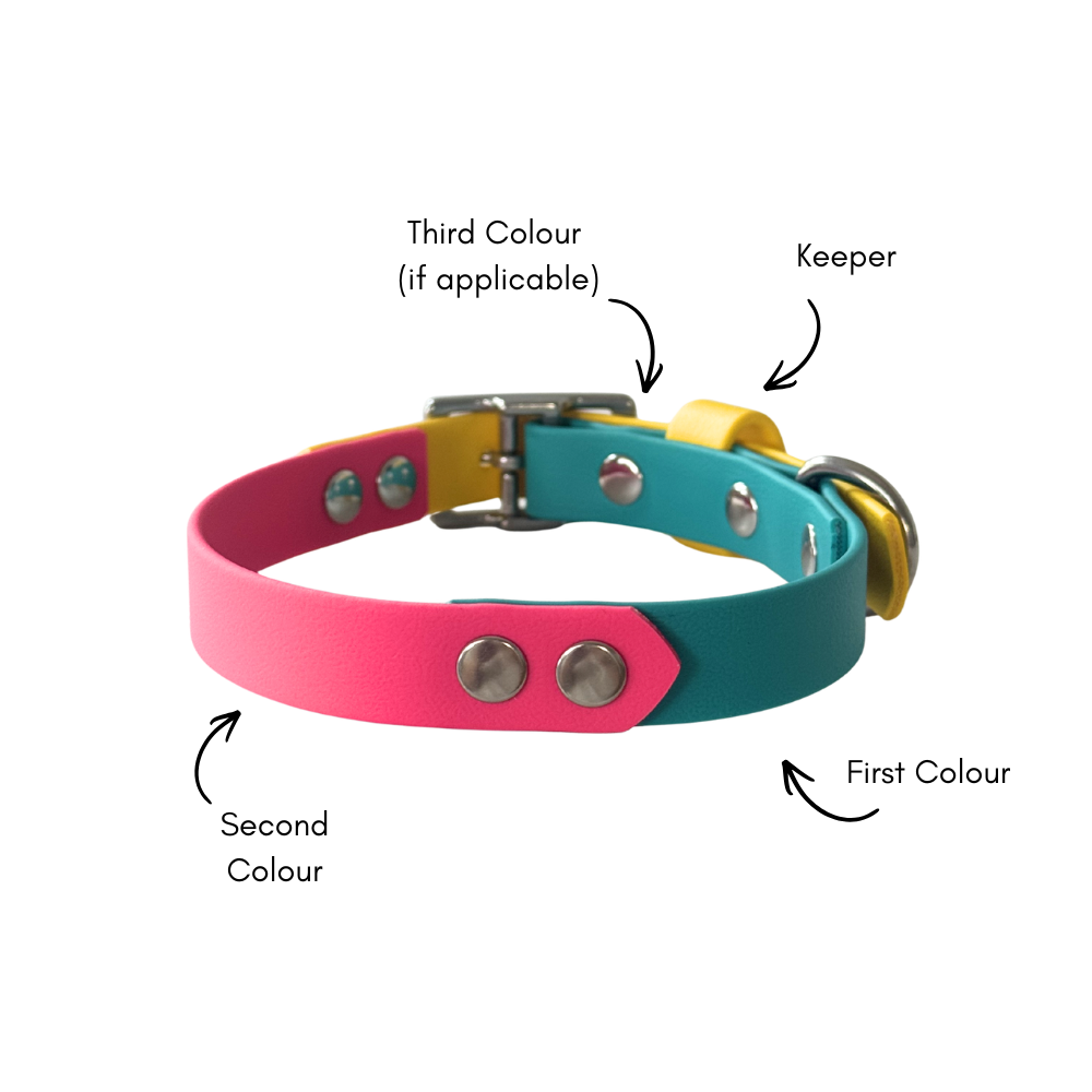 Waterproof Dog Collar Multi Tone – Design your own