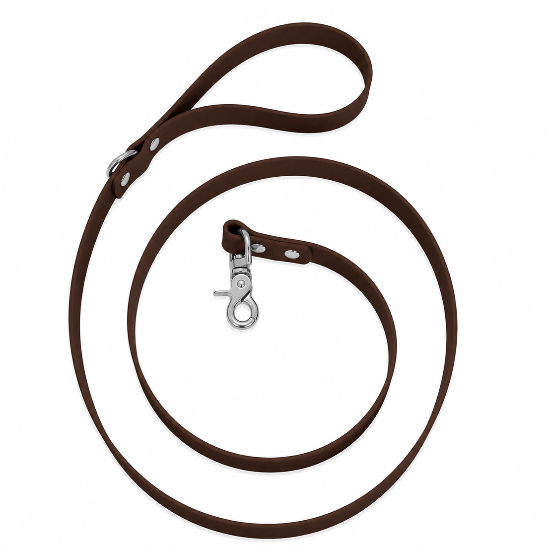 Waterproof BioThane® Dog Leash Dark Brown