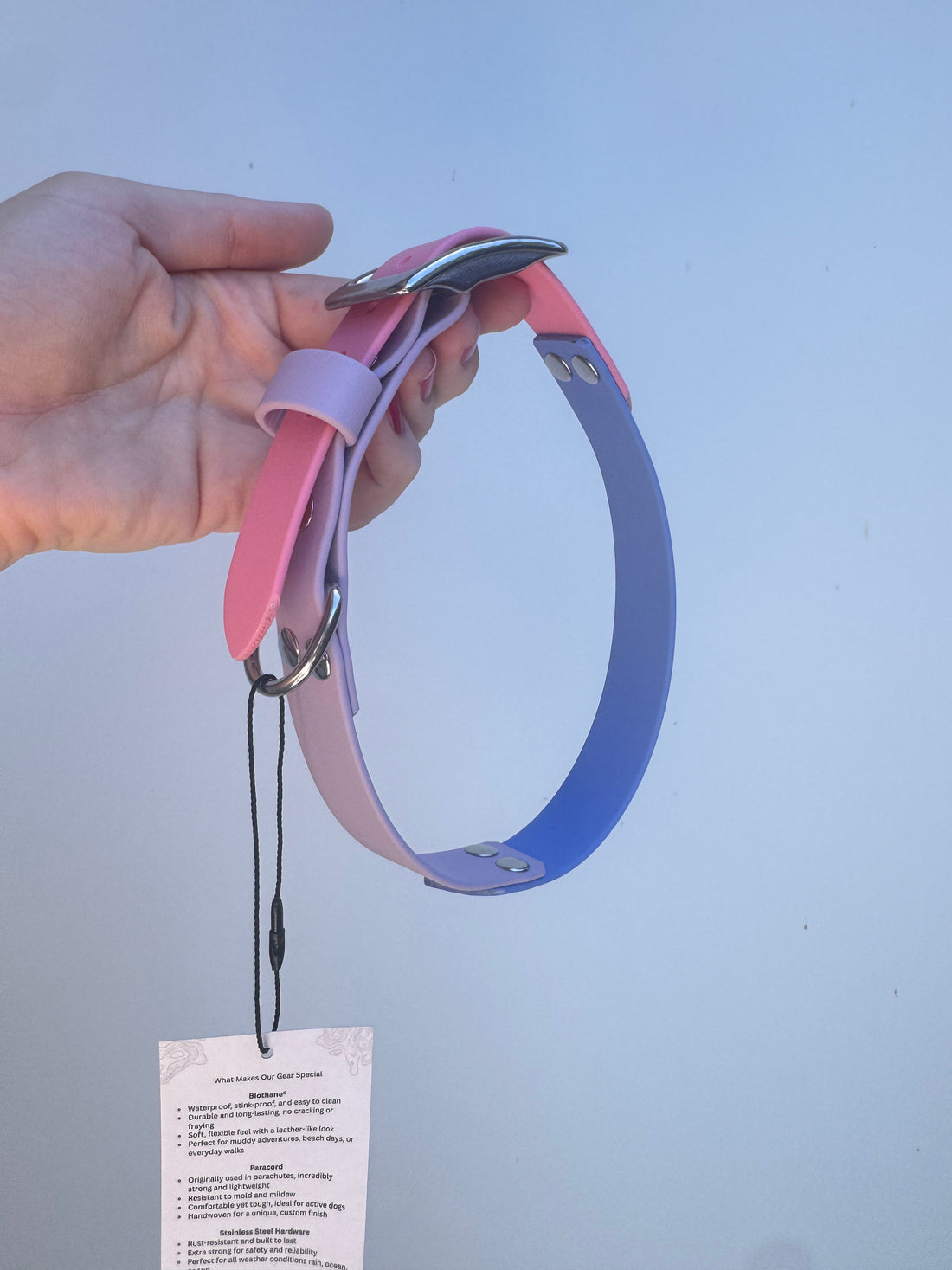 XL (44-52cm neck) Pastel purple/periwinkle/pastel pink collar