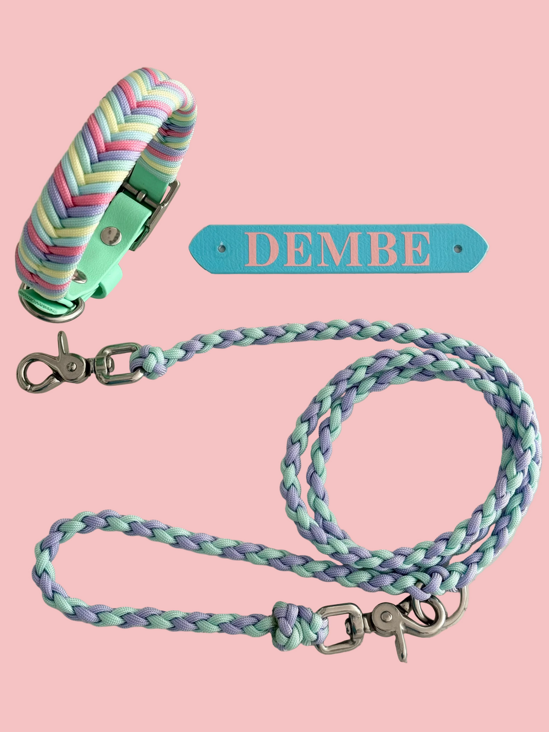 Bundle - Wildwoods Collar, lightweight lead + name badge