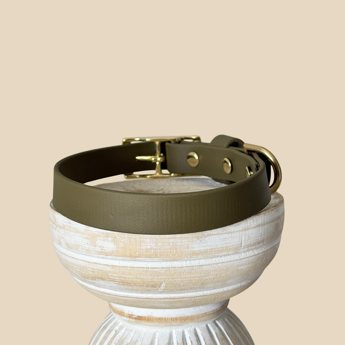 Waterproof Dog Collar - BioThane® Moss