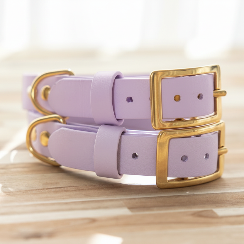 Waterproof Dog Collar - BioThane® Pastel Purple