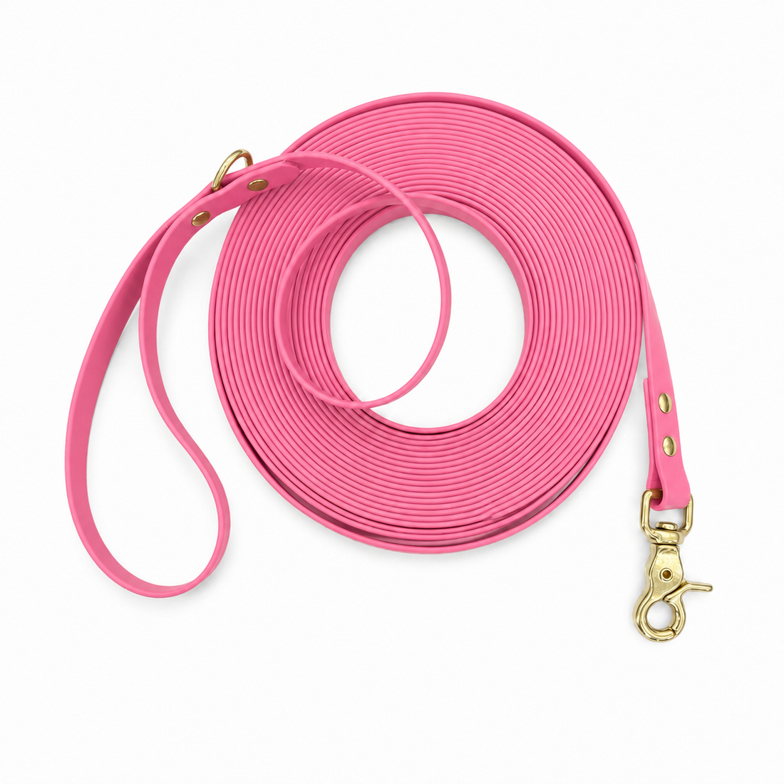 Pastel Pink Waterproof Long Line Lead
