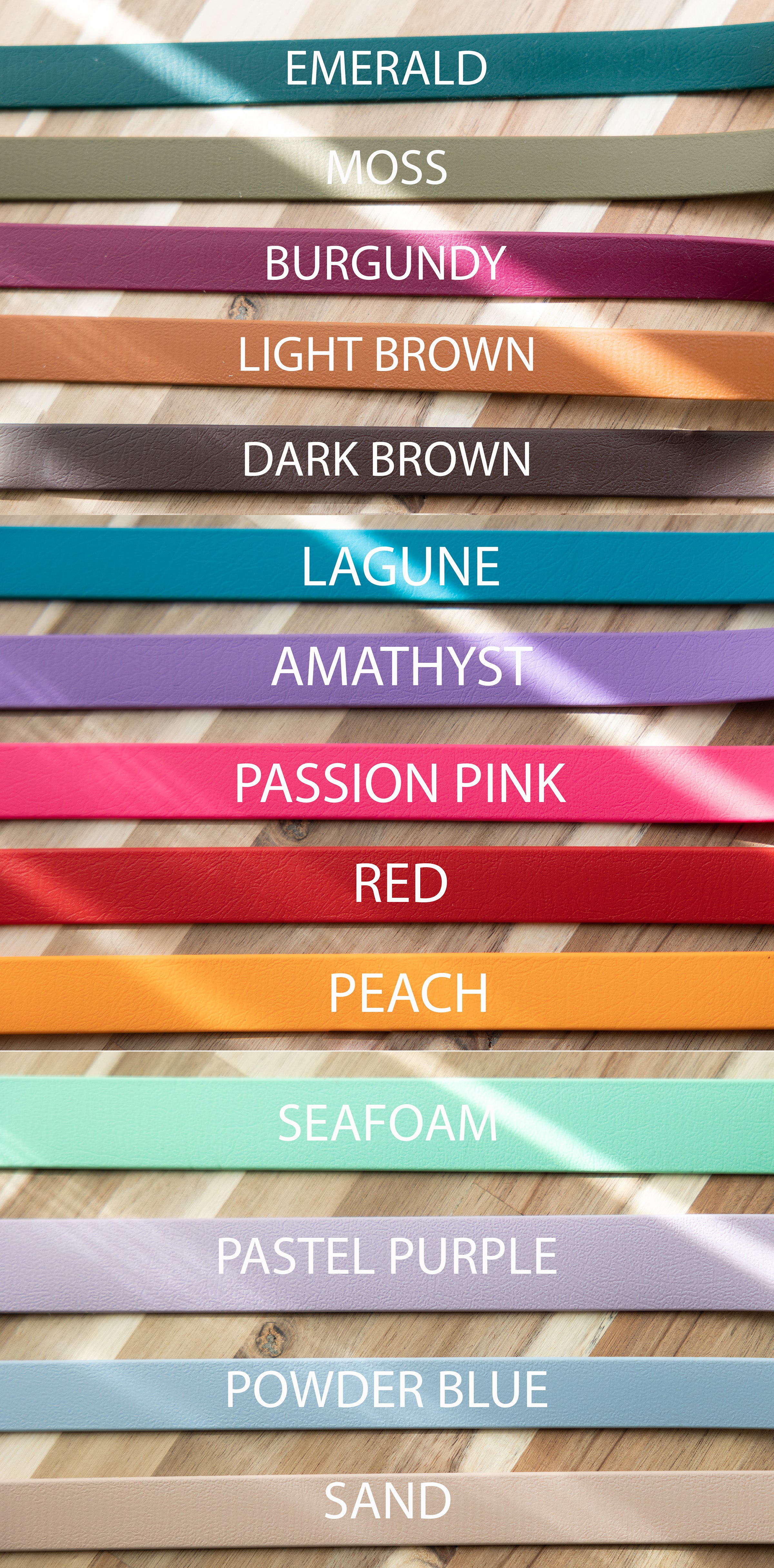 Waterproof BioThane Two Tone Dog Collar