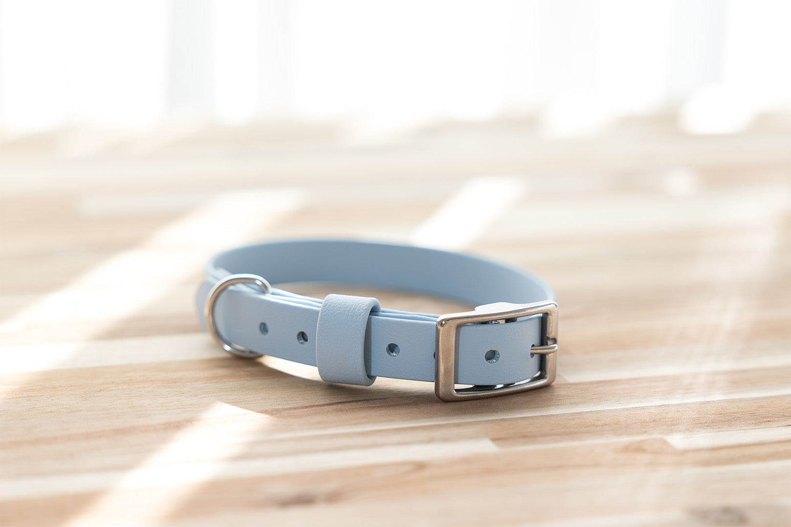 pastel-blue-biothane-dog-collar-stainless-steel-hardware