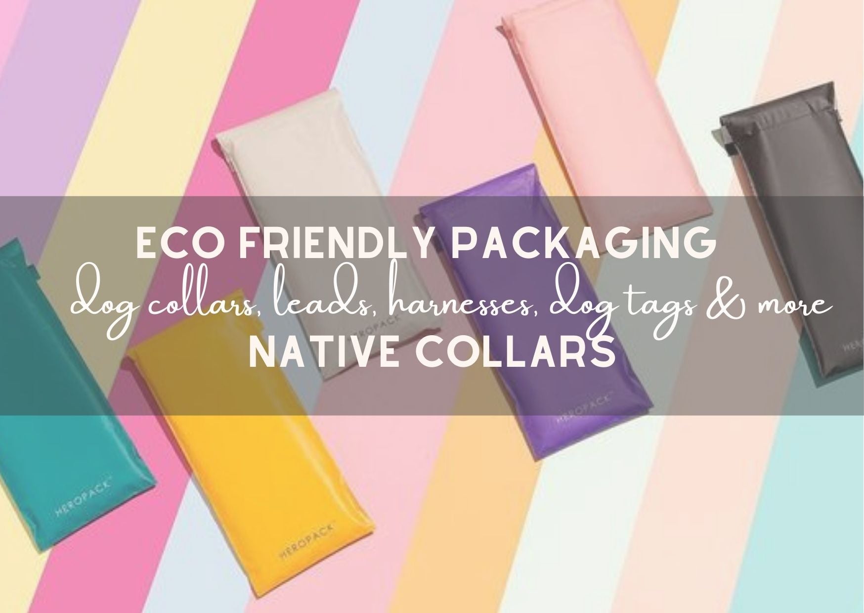 Eco Friendly Packaging for all our Dog Collars, Leads, Harnesses, Dog Tags & more - Native Collars