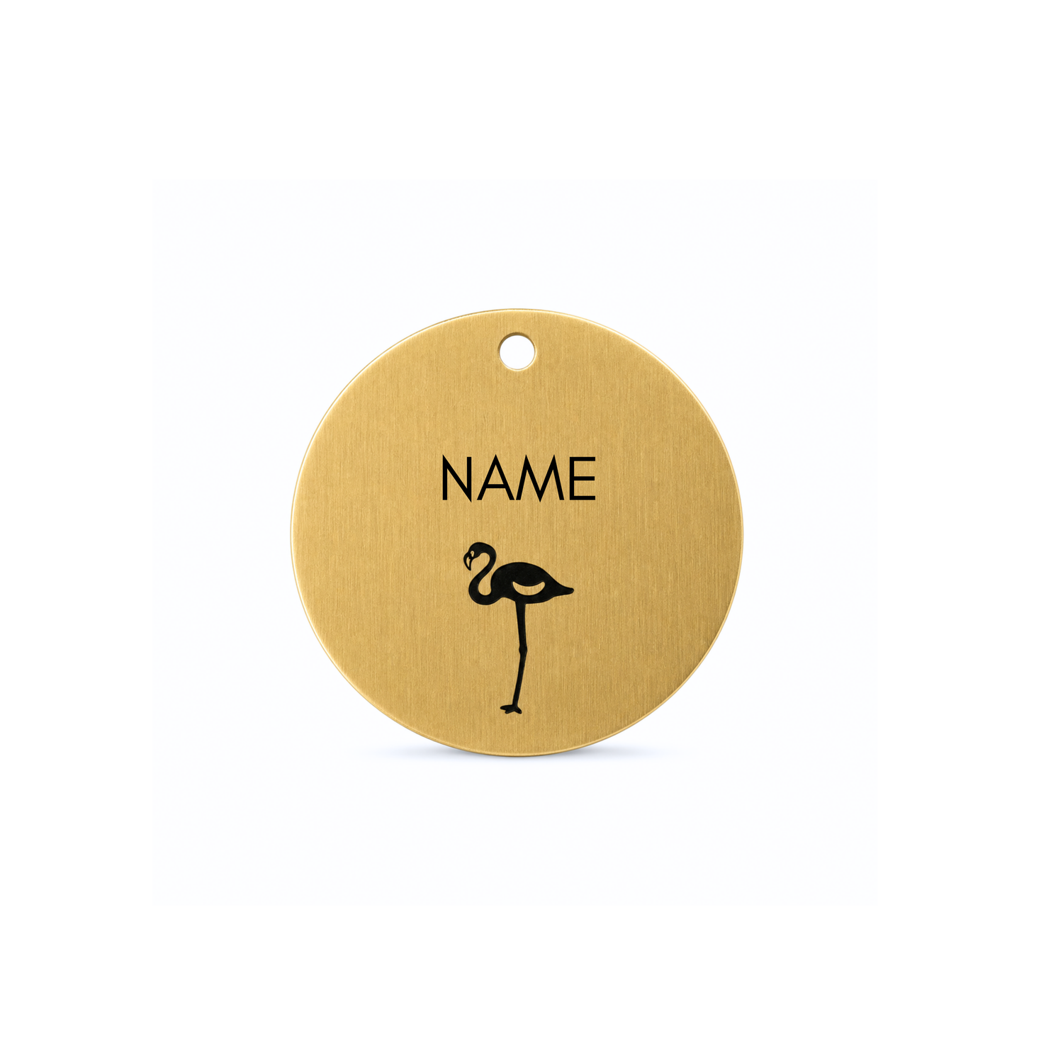 Brass Tag - Flamingo