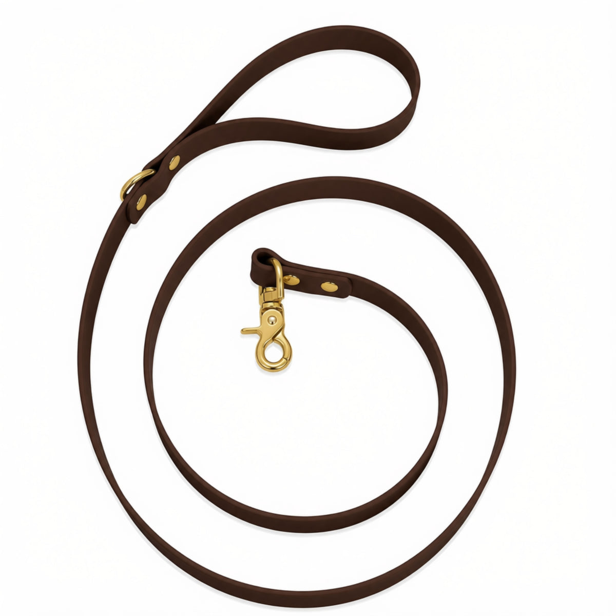 Waterproof BioThane® Dog Leash Dark Brown