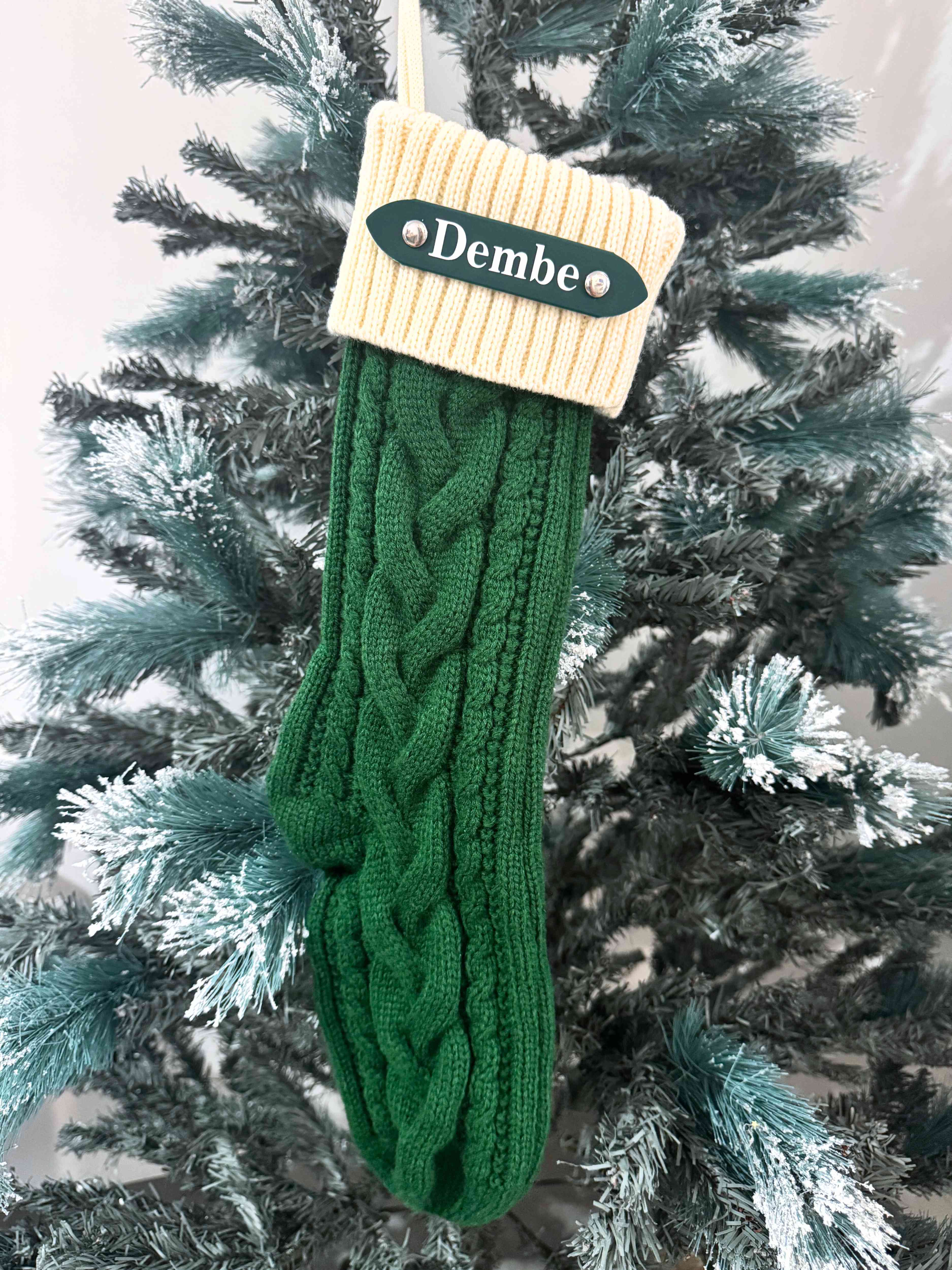 Personalised Knitted Christmas Stocking