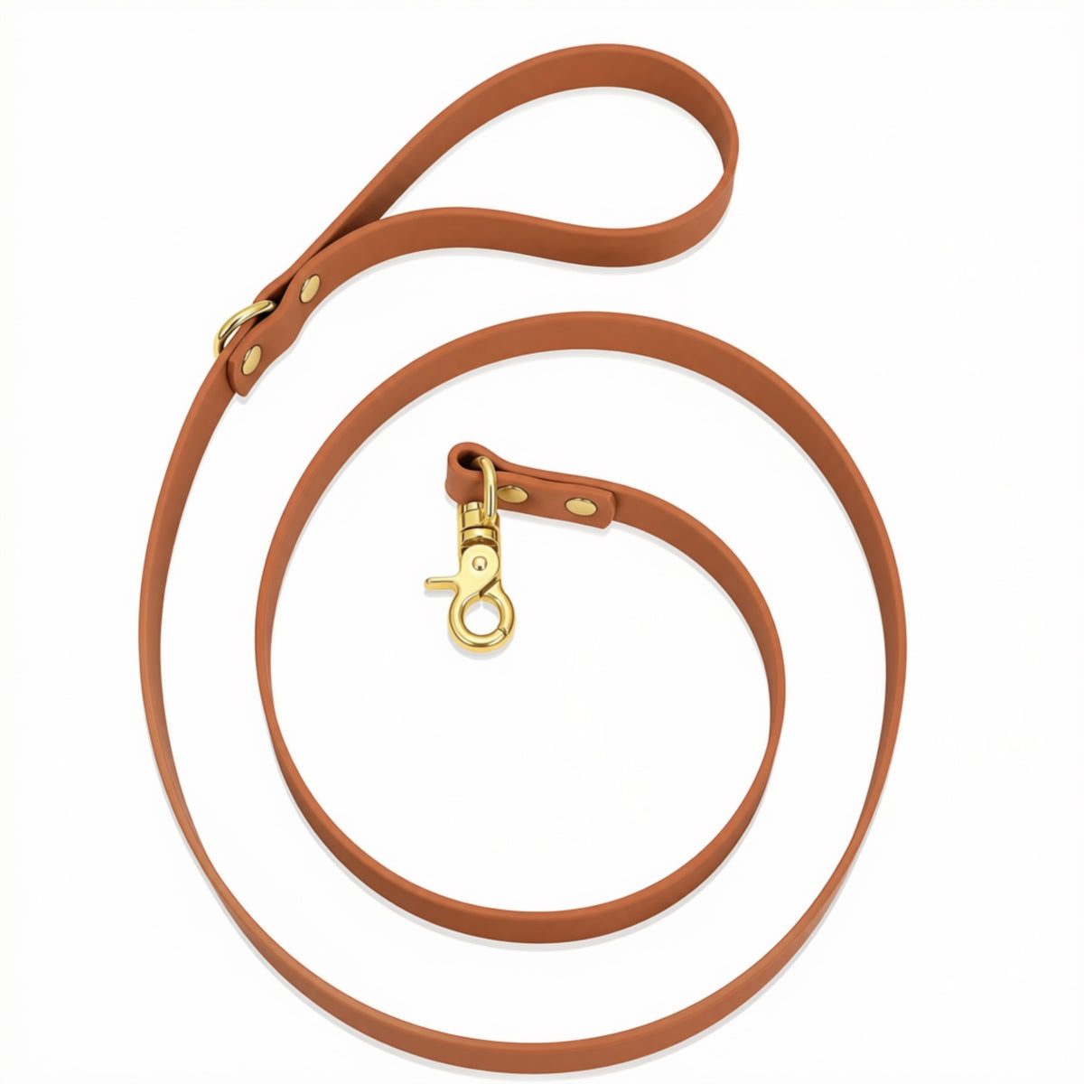 Waterproof BioThane® Dog Leash Light Brown