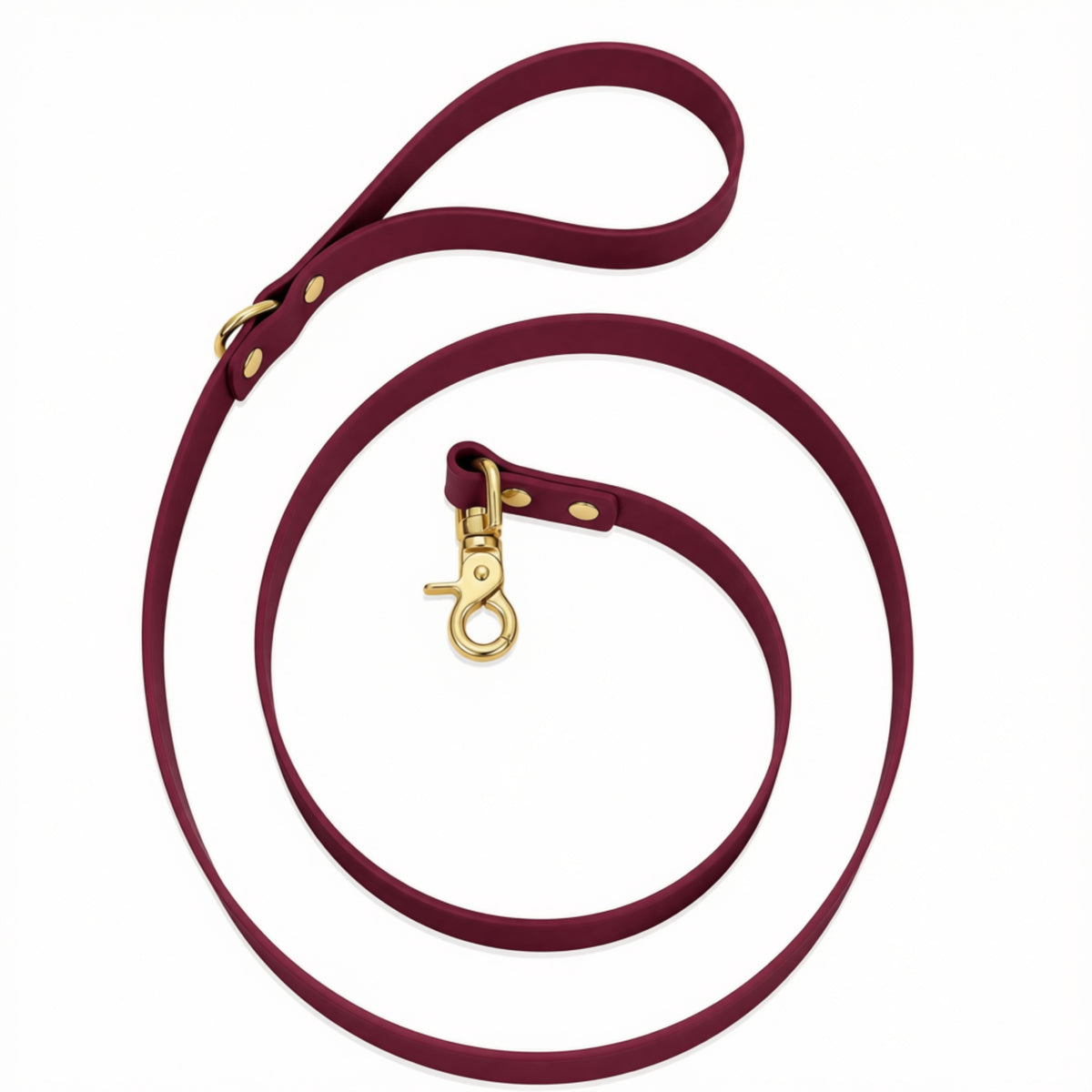 Waterproof BioThane® Dog Leash Burgundy