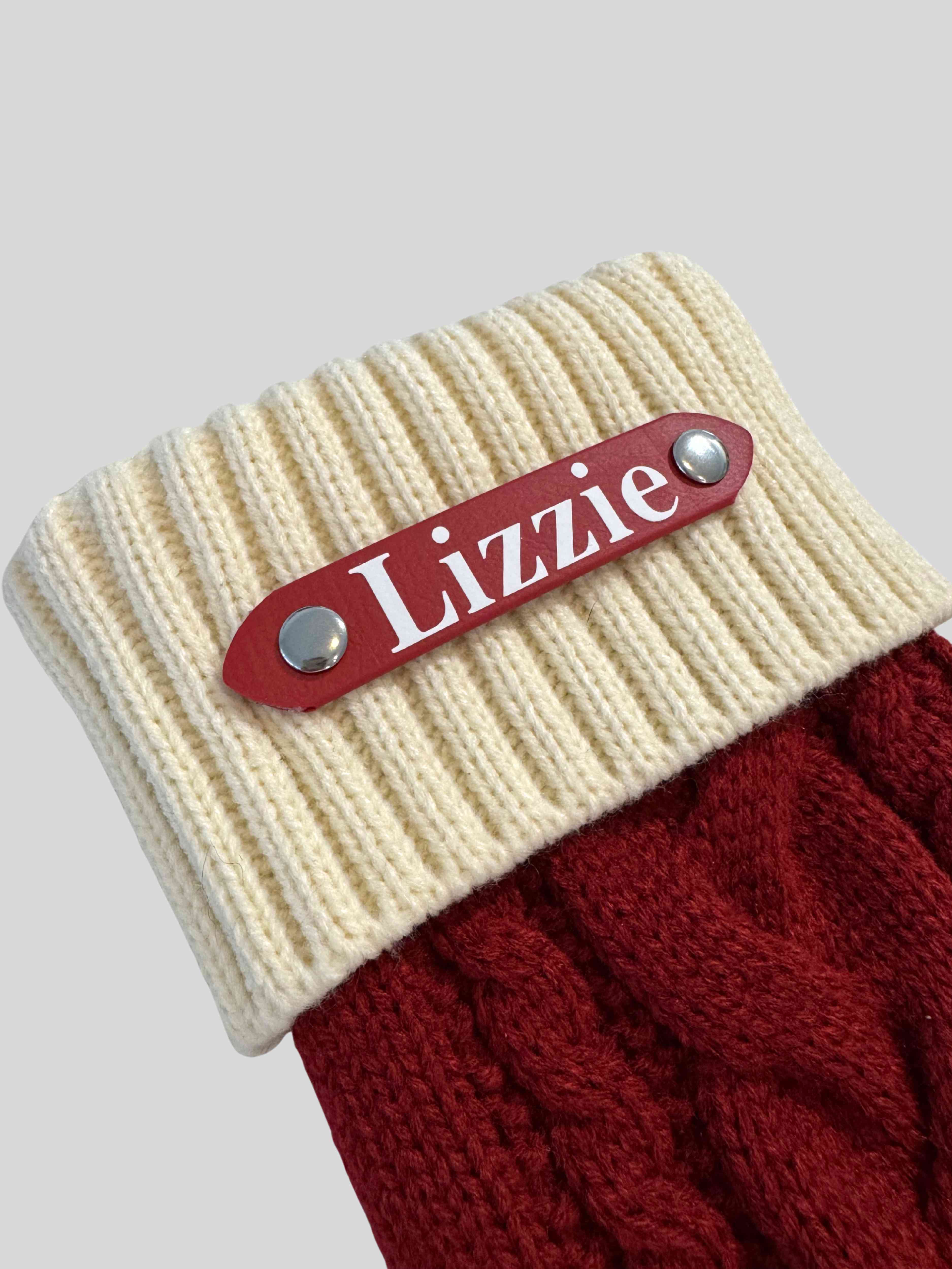 Personalised Knitted Christmas Stocking