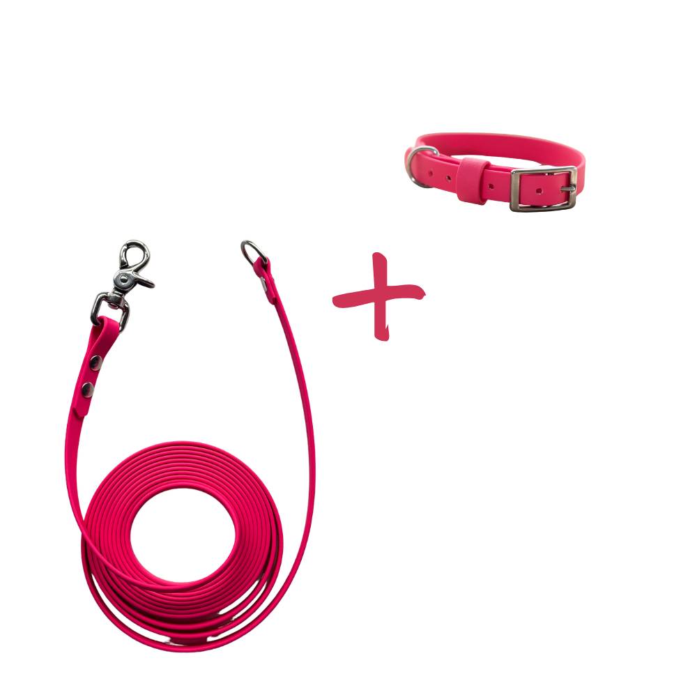 Lightweight drag line and collar set