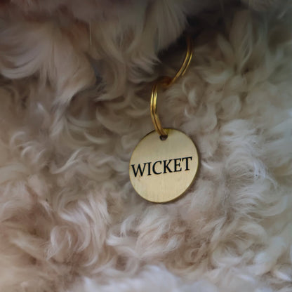 Native Dog Metal Tag - Wicket
