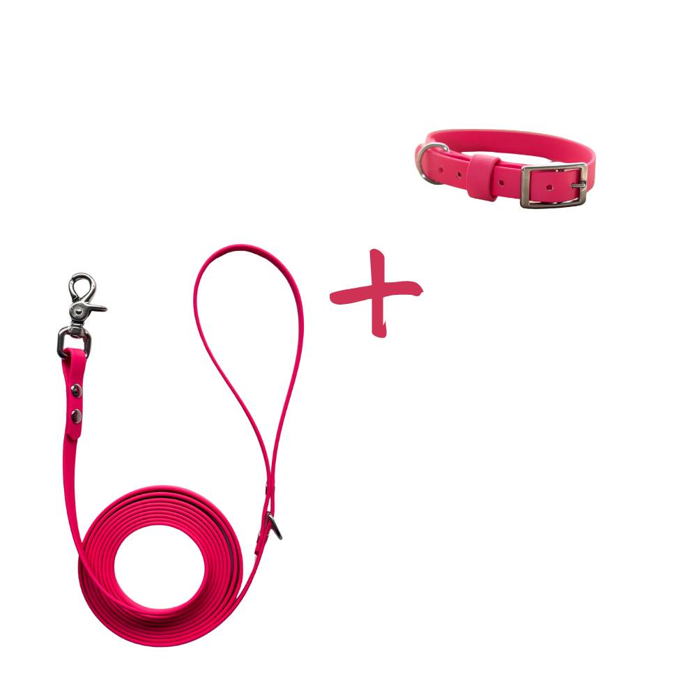 Lightweight drag line and collar set