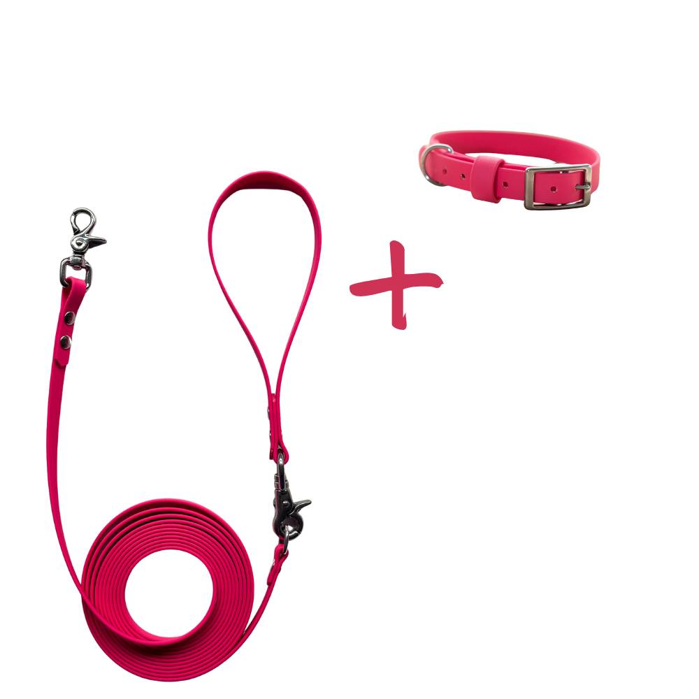 Lightweight drag line and collar set
