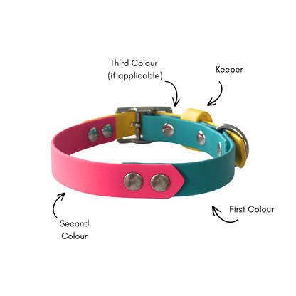 Waterproof Dog Collar Multi Tone – Design your own