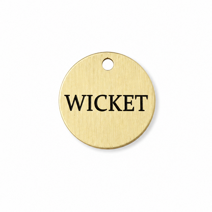Native Dog Metal Tag - Wicket