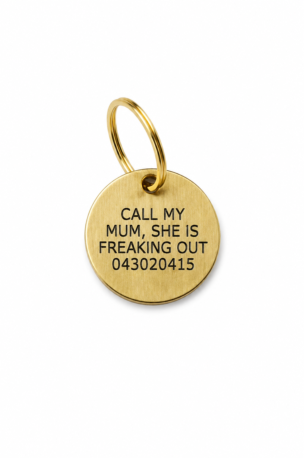 Native Dog Metal Tag - Mountains