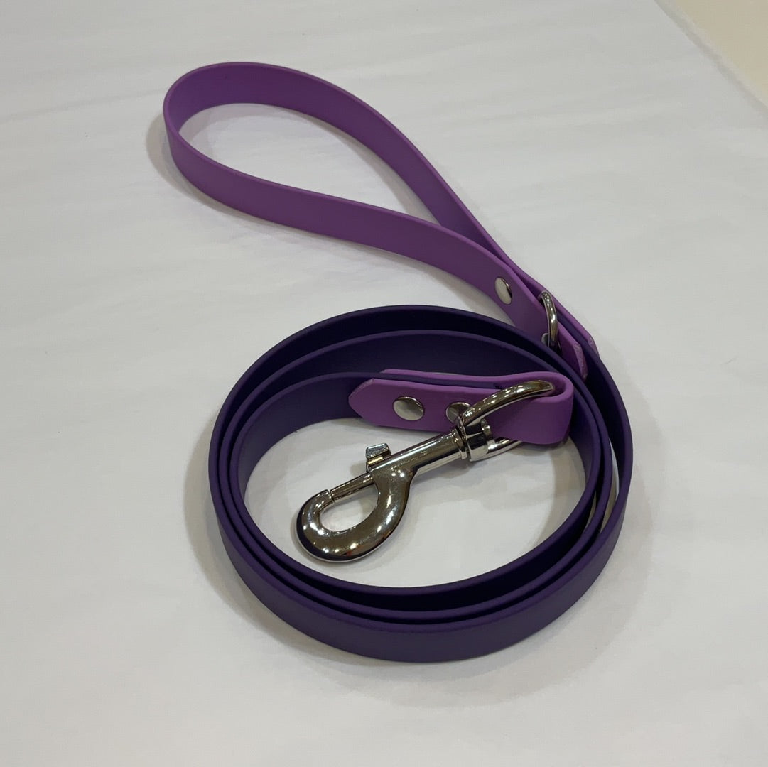 Two tone 1.2m lead purple/amythest