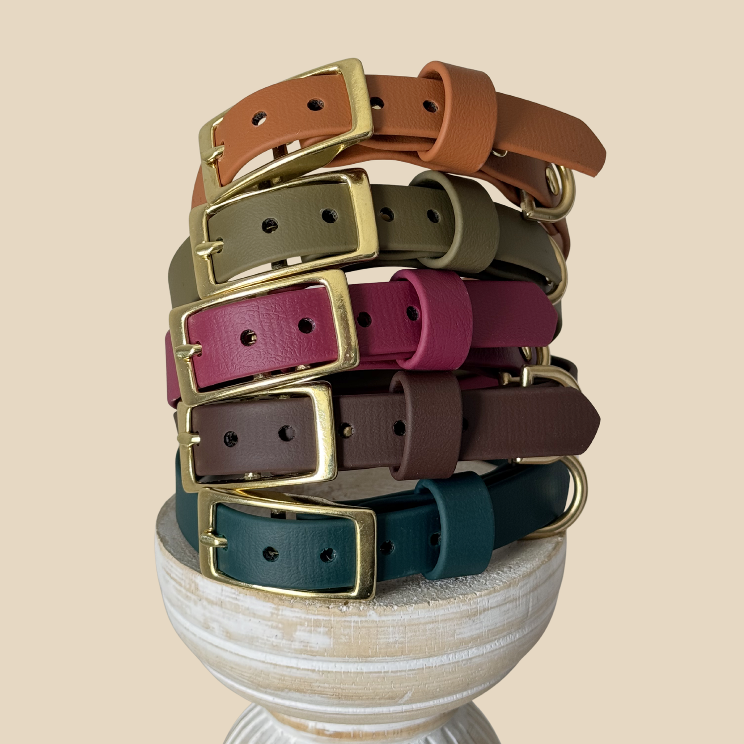 Waterproof Dog Collar - BioThane® Burgundy