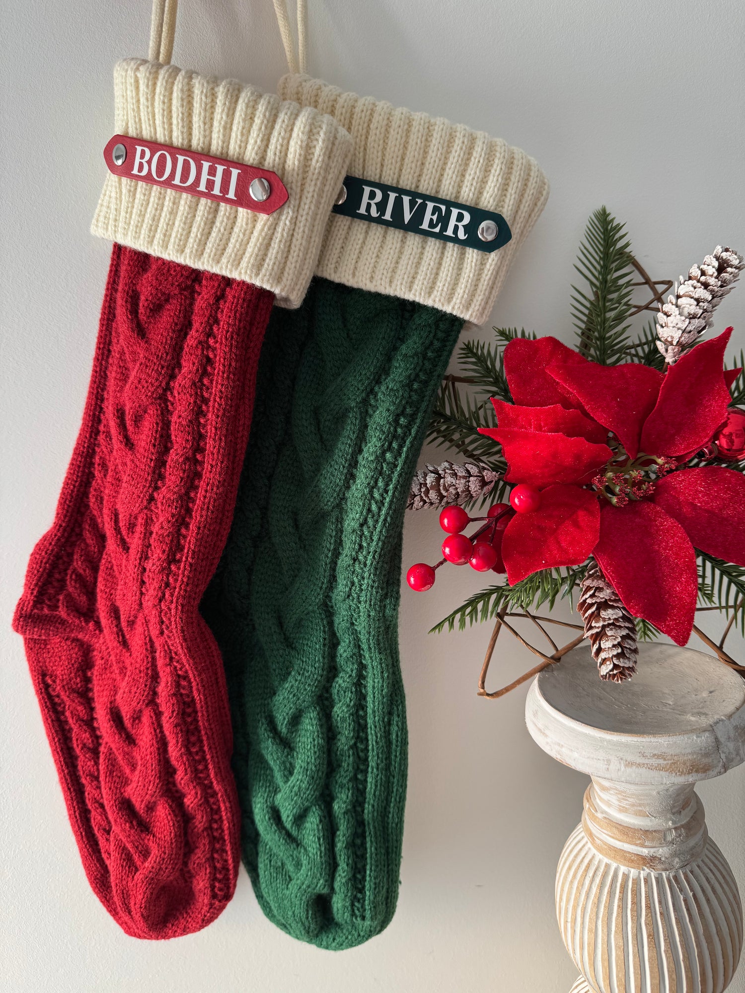 Personalised Knitted Christmas Stocking