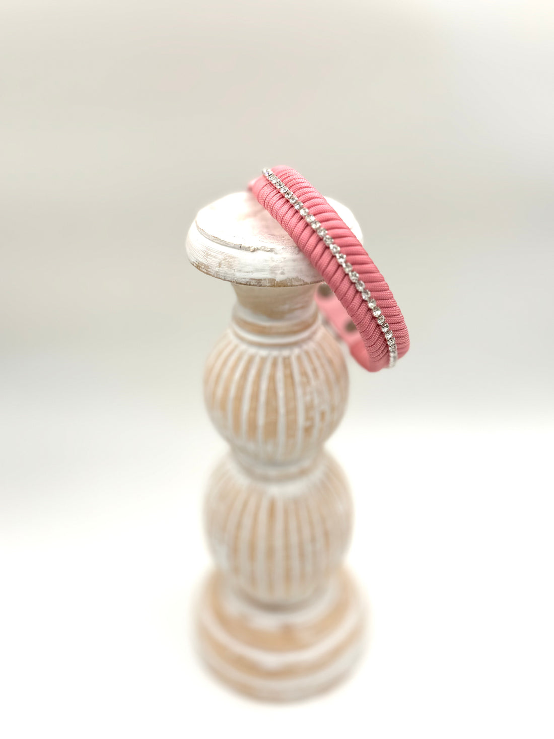 Bridgerton Inspired Dog Collar-Pink DiamantƩs