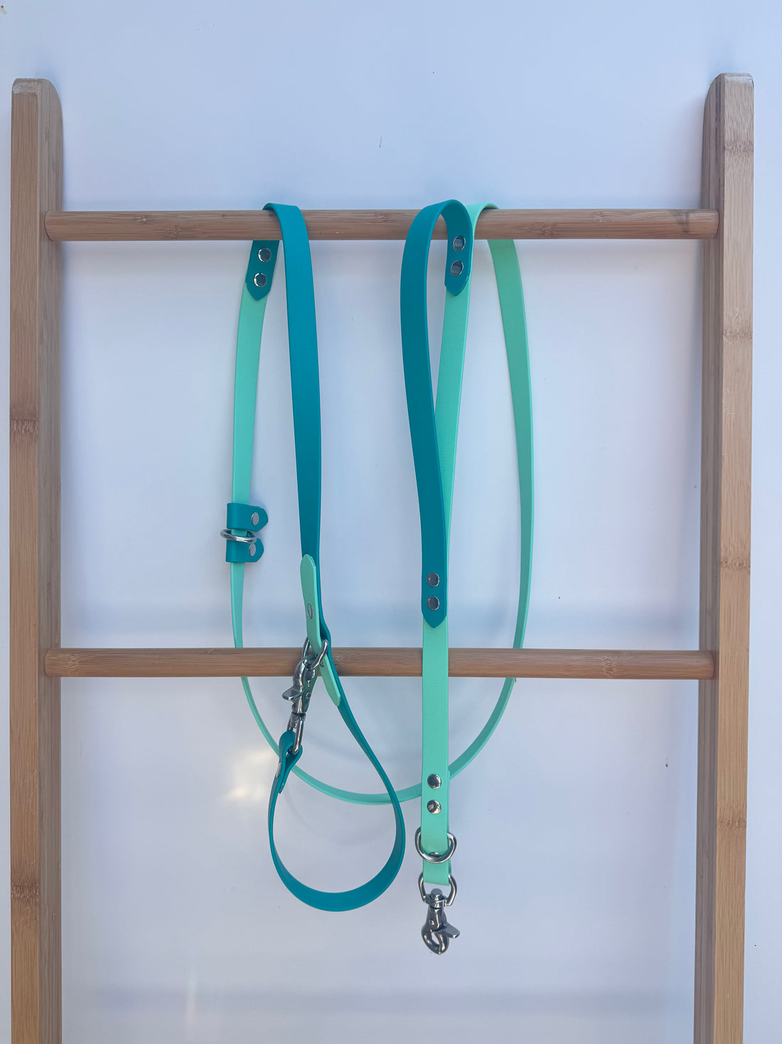 Turquoise and Seafoam Multifunctional Lead w/traffic handle