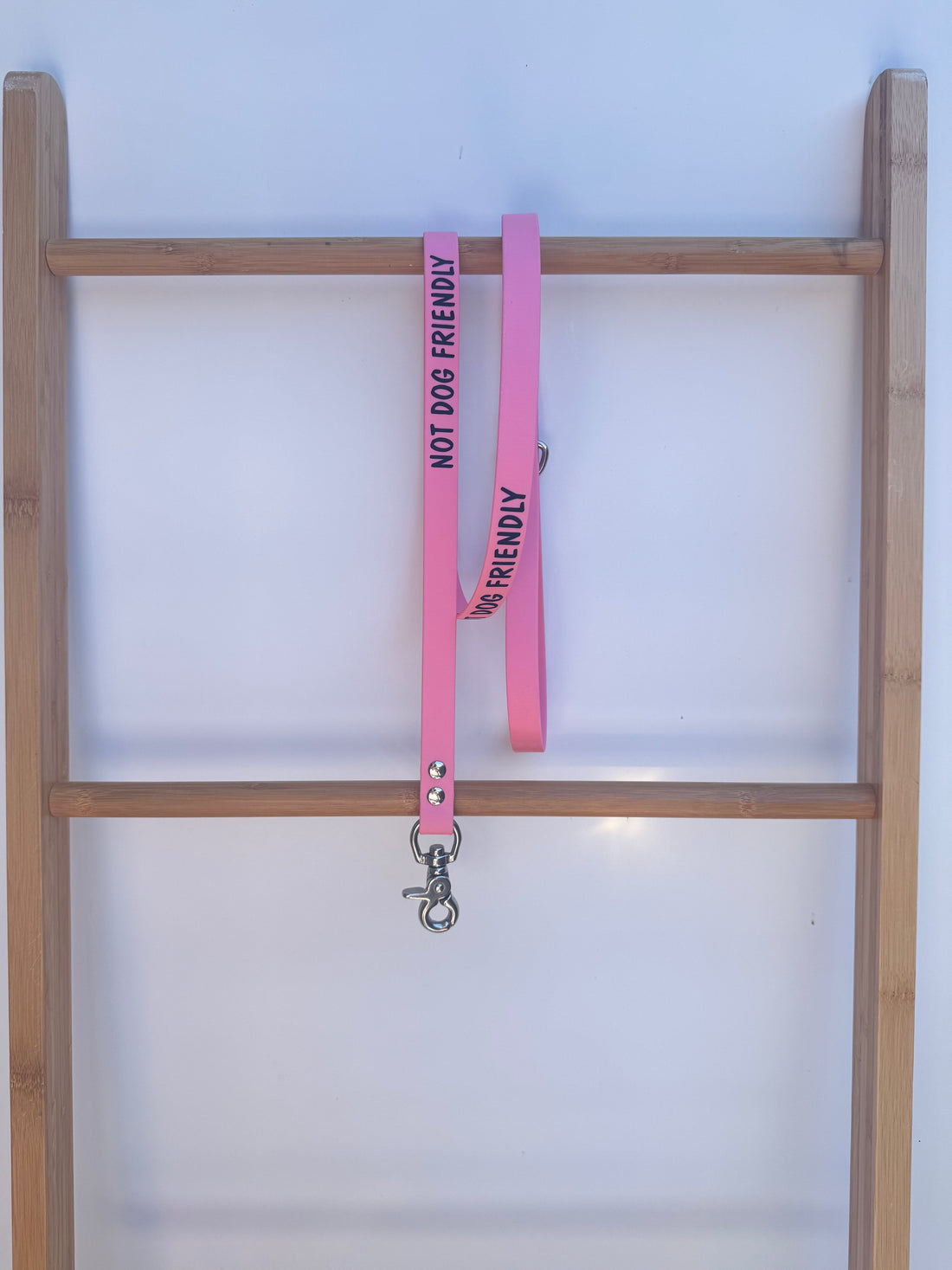 Pastel Pink &quot;Not Dog Friendly&quot; Lead 1.2m length