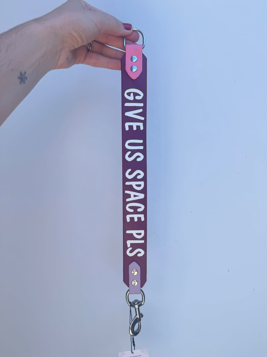 Burgundy Lead Extender (3.8cm wide, 47cm long, print on one side only)