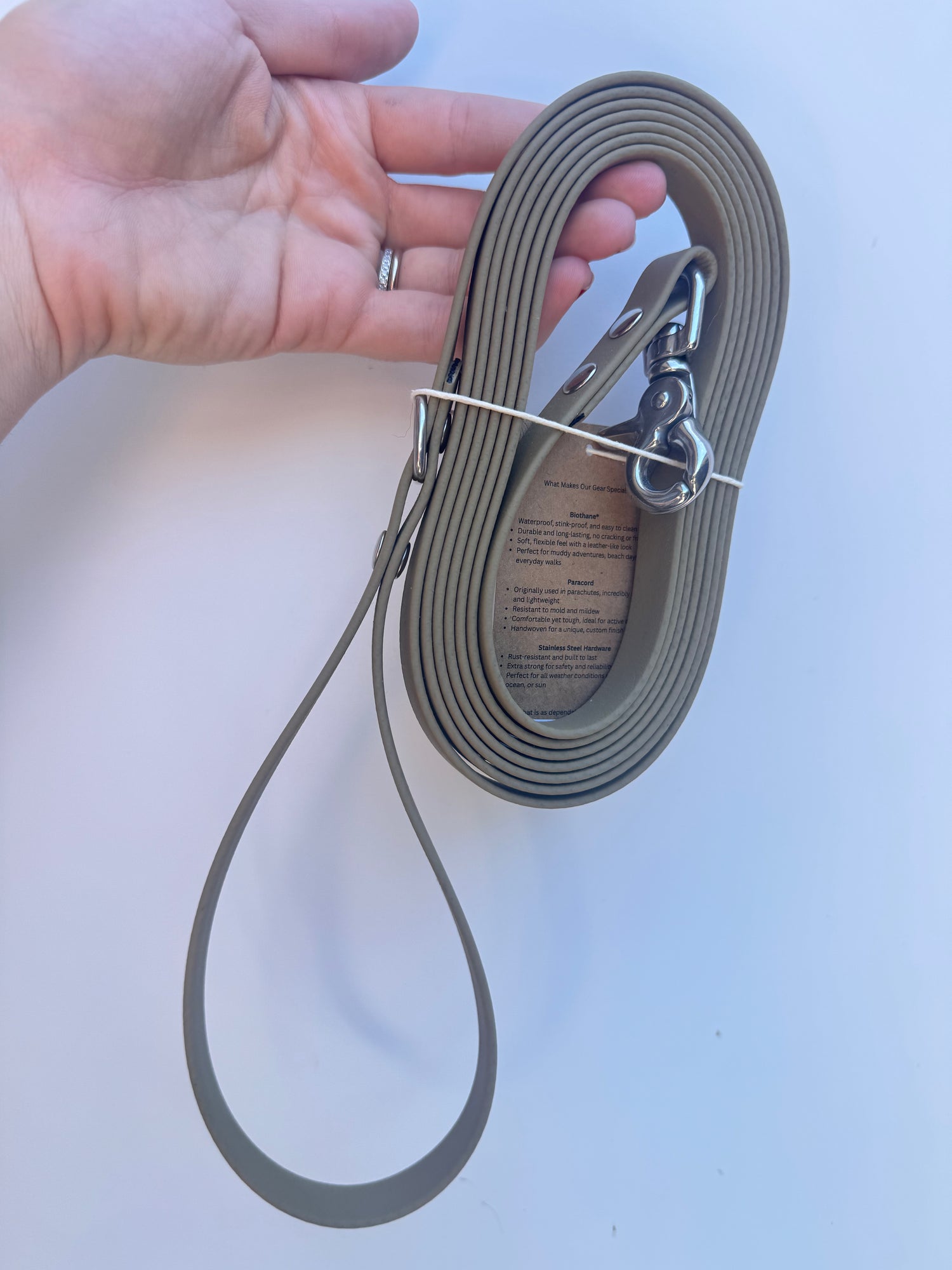 3m Long Line Lead (Passion Pink, Khaki, Navy, Chocolate)