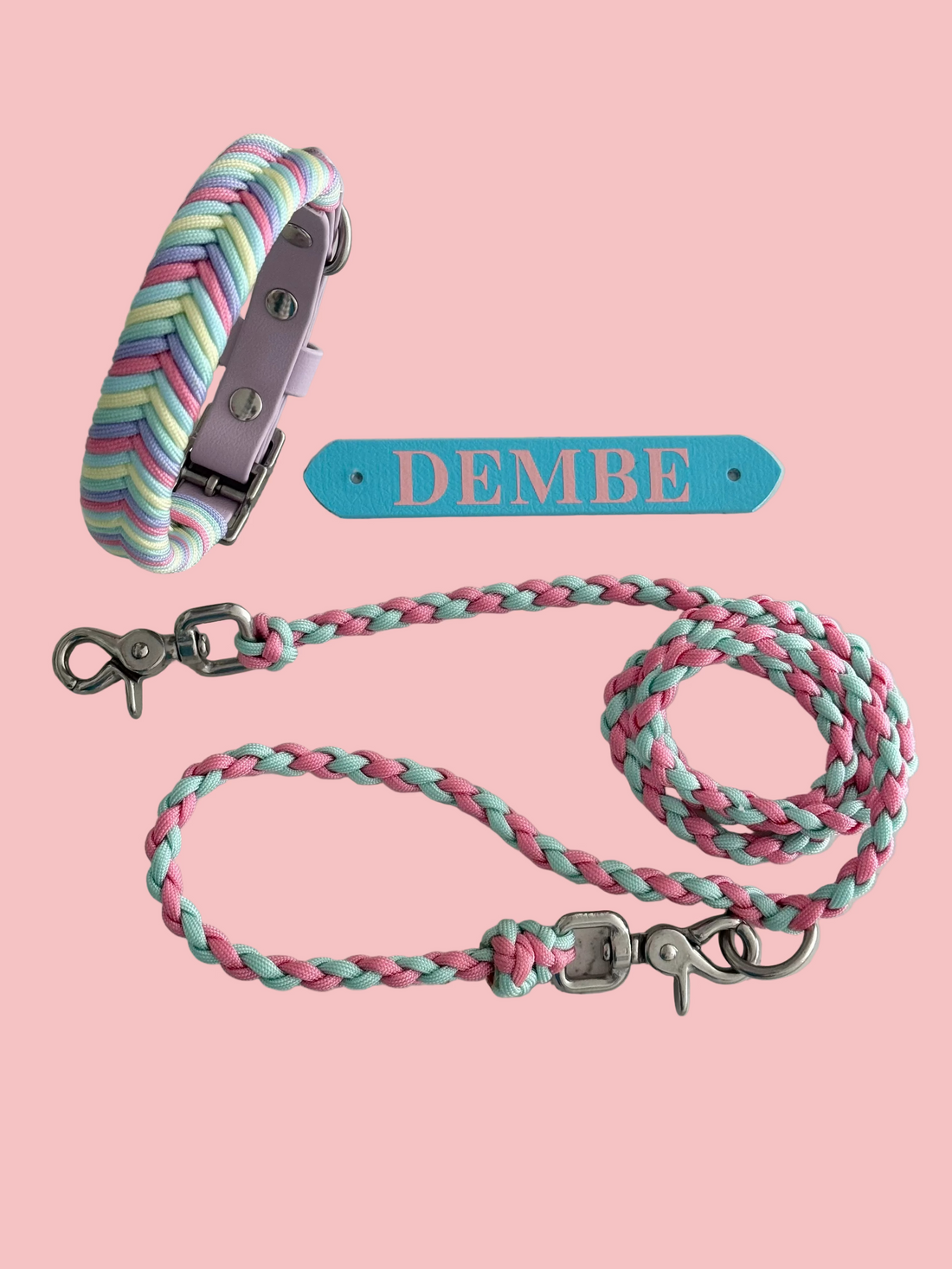 Bundle - Wildwoods Collar, lightweight lead + name badge