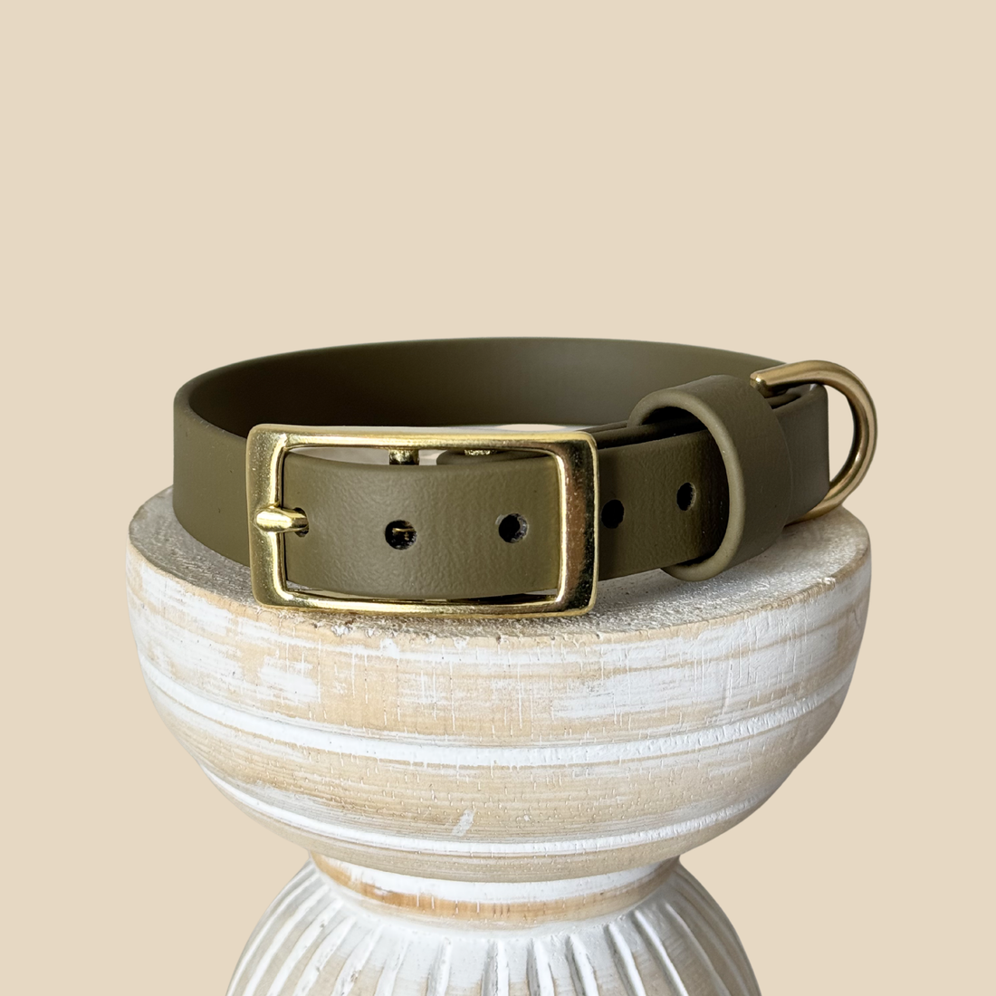 Waterproof Dog Collar - BioThane® Moss