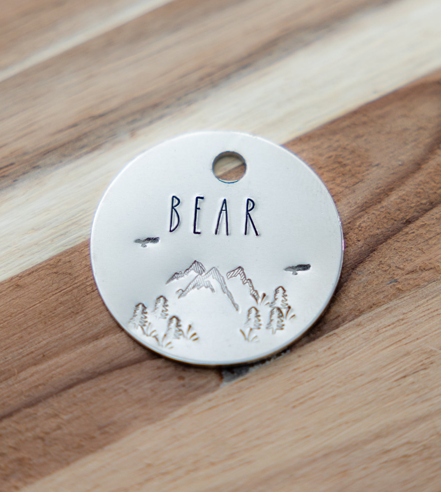 Native Dog Tag - Mountains ~ NEW DESIGN