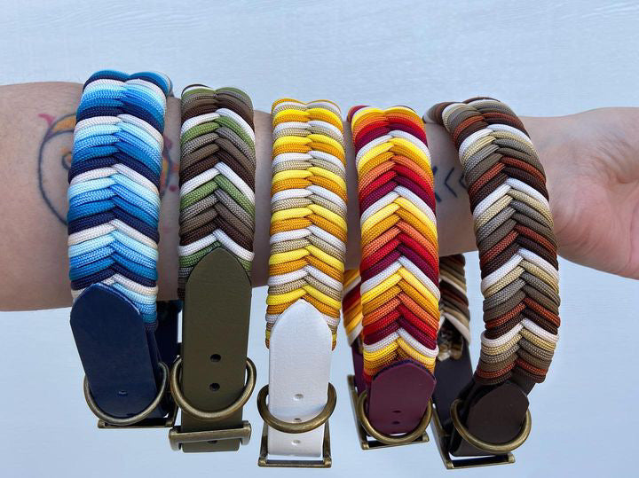 Parachute cord dog sales collar