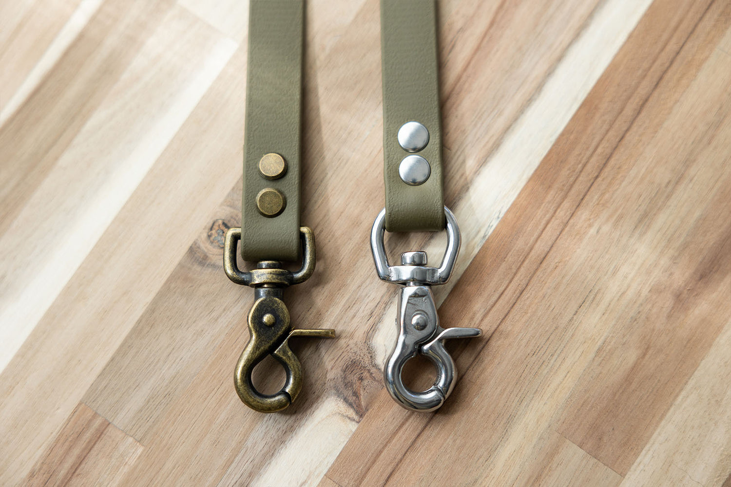 moss-biothane-dog-leads-stainless-steel-antique-brass-hardware