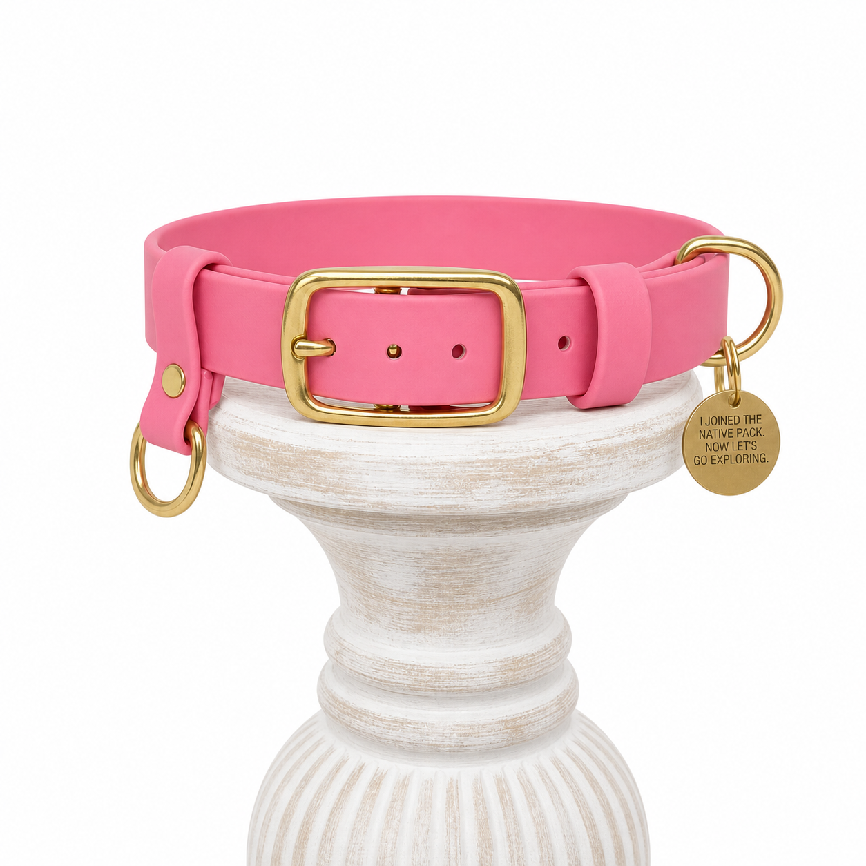 Pastel Pink Waterproof collar