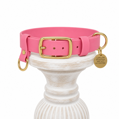 Pastel Pink Waterproof collar