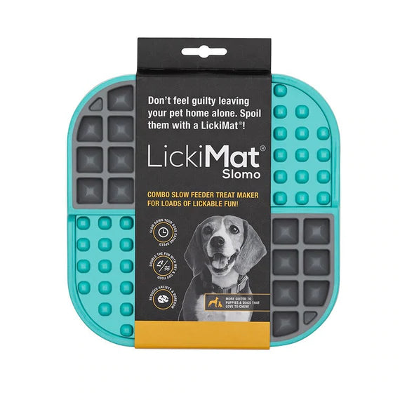 LickiMat Slomo Wet &amp; Dry Double Slow Food Dog Bowl